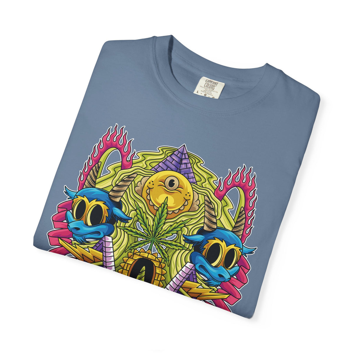 Trippy Monster Tee - Psychedelic Monster Tee - Weed Art Gift