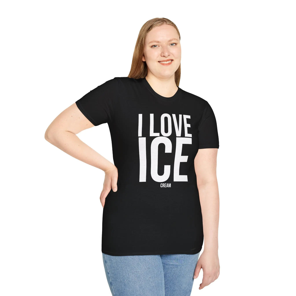 Political Satire Shirt - I Love ICE Cream Funny Tee Printify