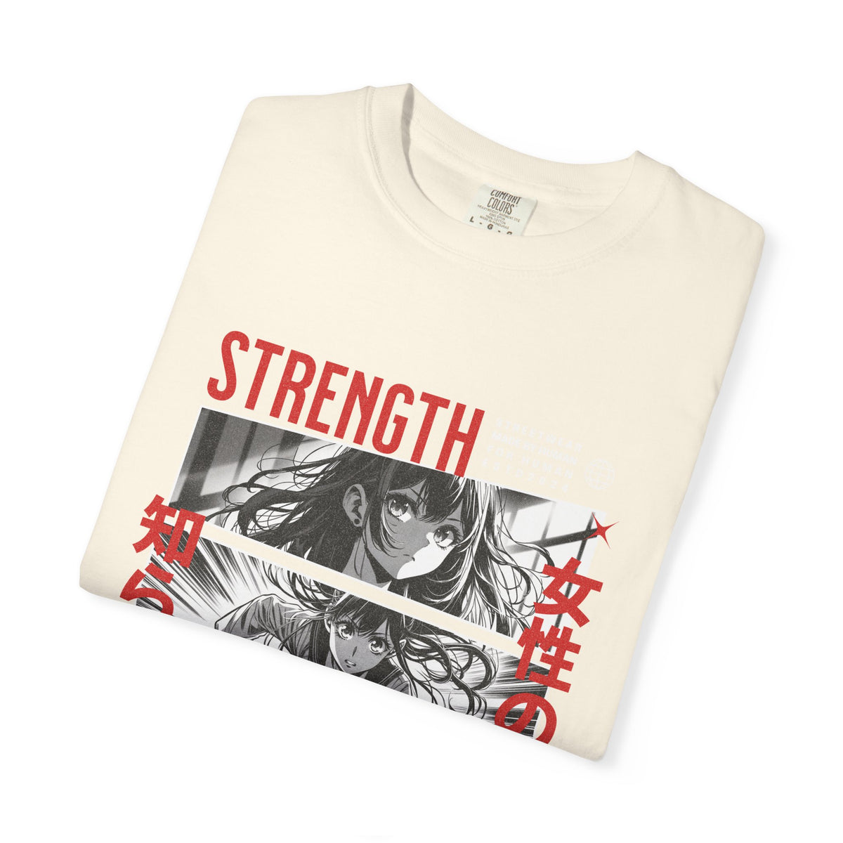Strength Manga Tee - Cool Girl Samurai - Warrior Gift