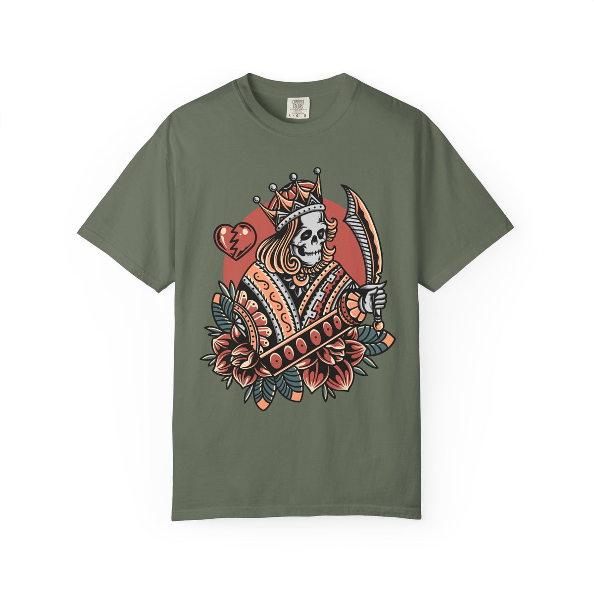 Skull King Hearts Shirt - Playing Card Tee, Unique Poker Gift