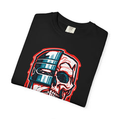 Robocop Dead or Alive Shirt with Robot Skull Design
