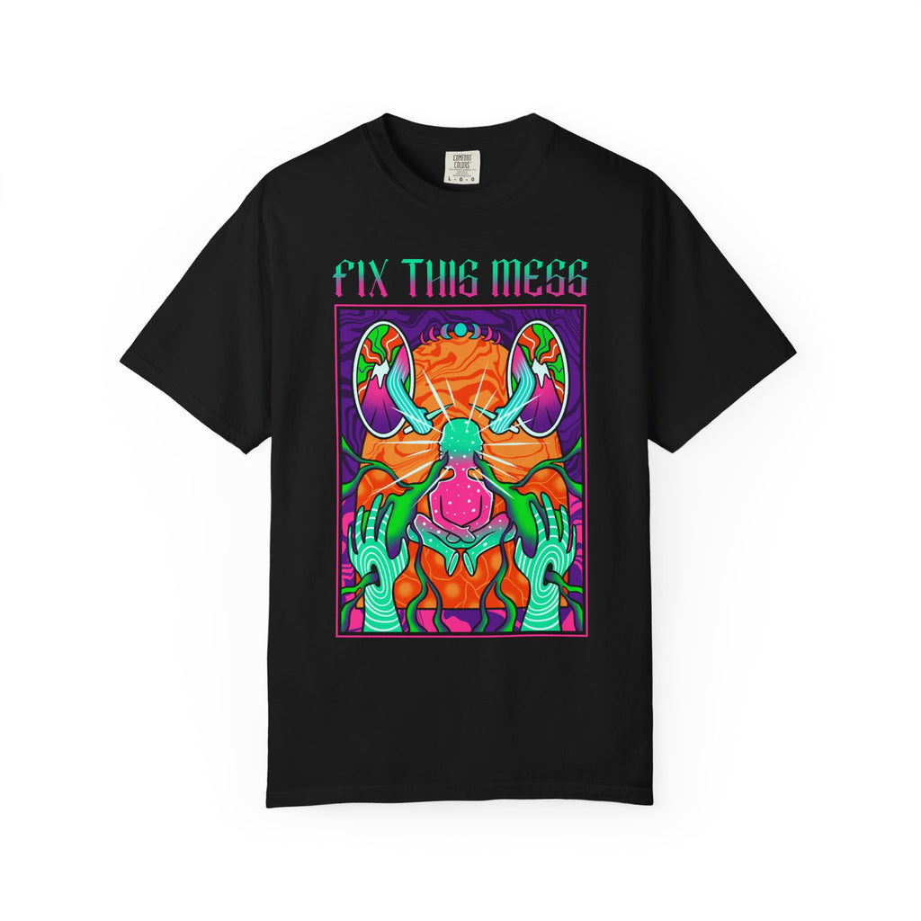 Psychedelic Art Tee - Trippy Design Tee - Surreal Art Gift - Sinful Threads