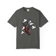 Grim Reaper Skate Shirt - Skeleton Tee - Cool Skater Gift