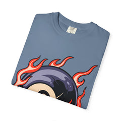 Billiards Player Shirt - Flaming Eight Ball - Pool Player Gift - Sinful Threads