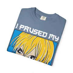 Paused Anime Shirt – Graphic Meme Tee