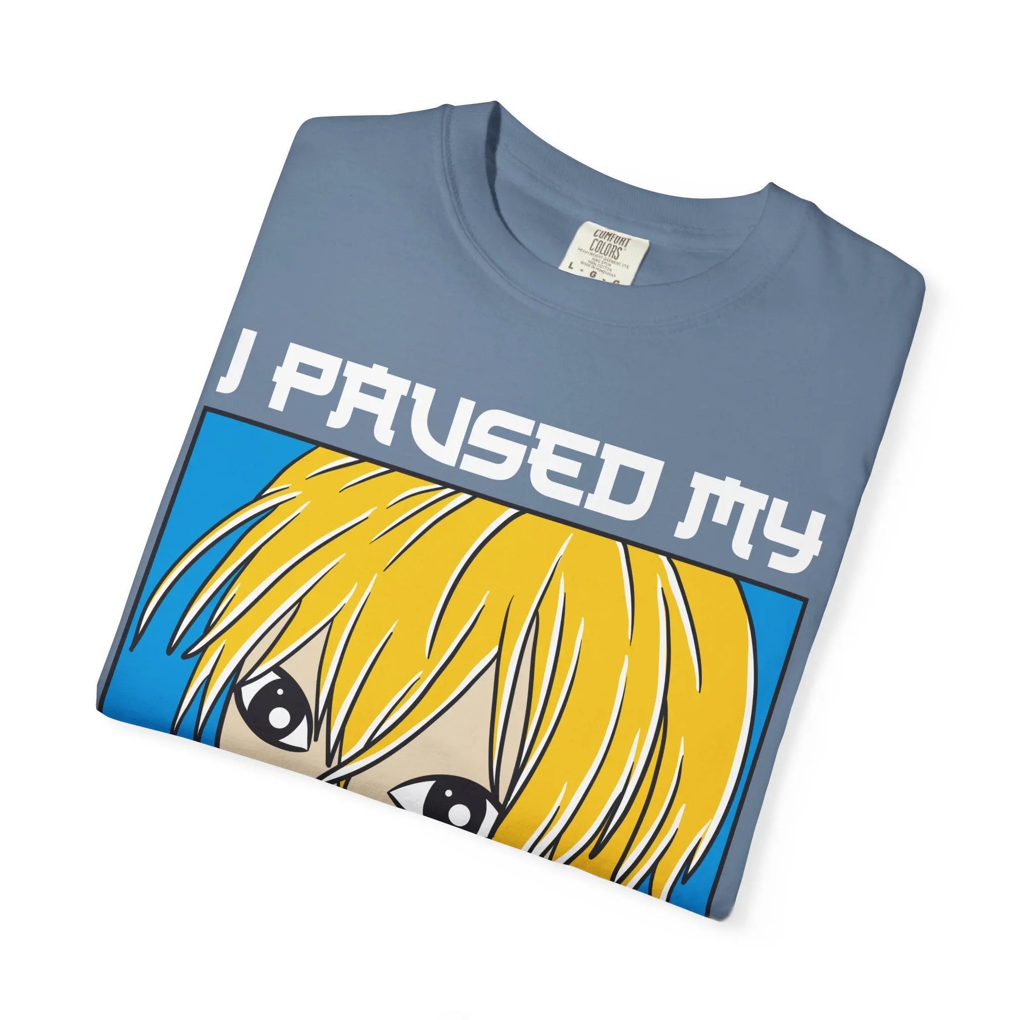 Paused Anime Shirt – Graphic Meme Tee - Sinful Threads