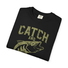 Catch And Release Fishing Graphic Artwork Design T-Shirt