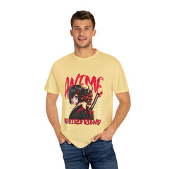 Oni Mask Anime Tee - Katana Demon Girl - Japanese Gift