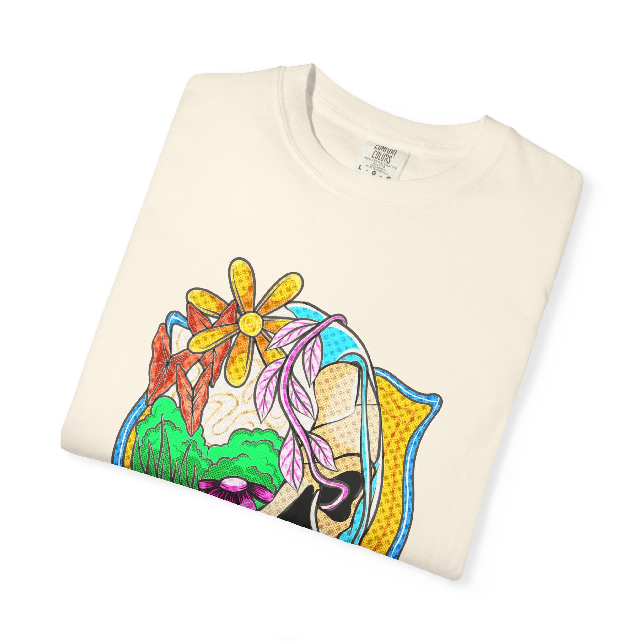 Floral Skull Shirt - Gothic Botanical Tee - Surreal Art - Sinful Threads