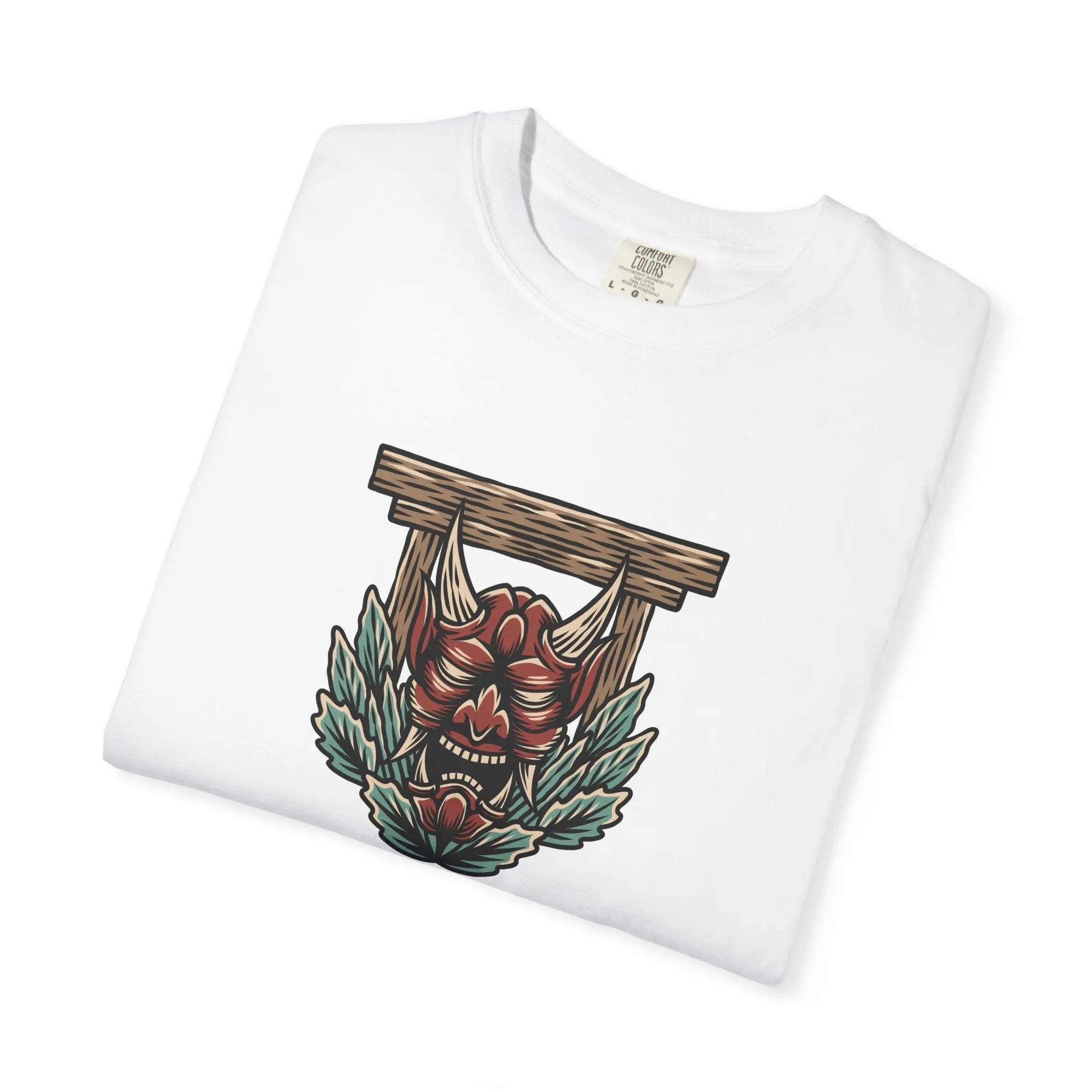 Asian inspired art shirt - Japanese demon graphic tee - Sinful Threads