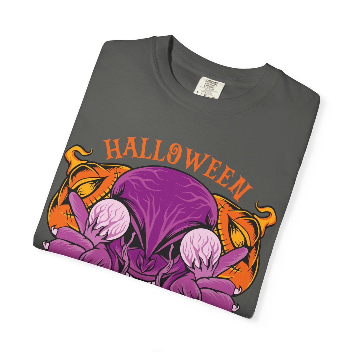 Monster pumpkin shirt - Purple Spooky Tee - Creepy Gift
