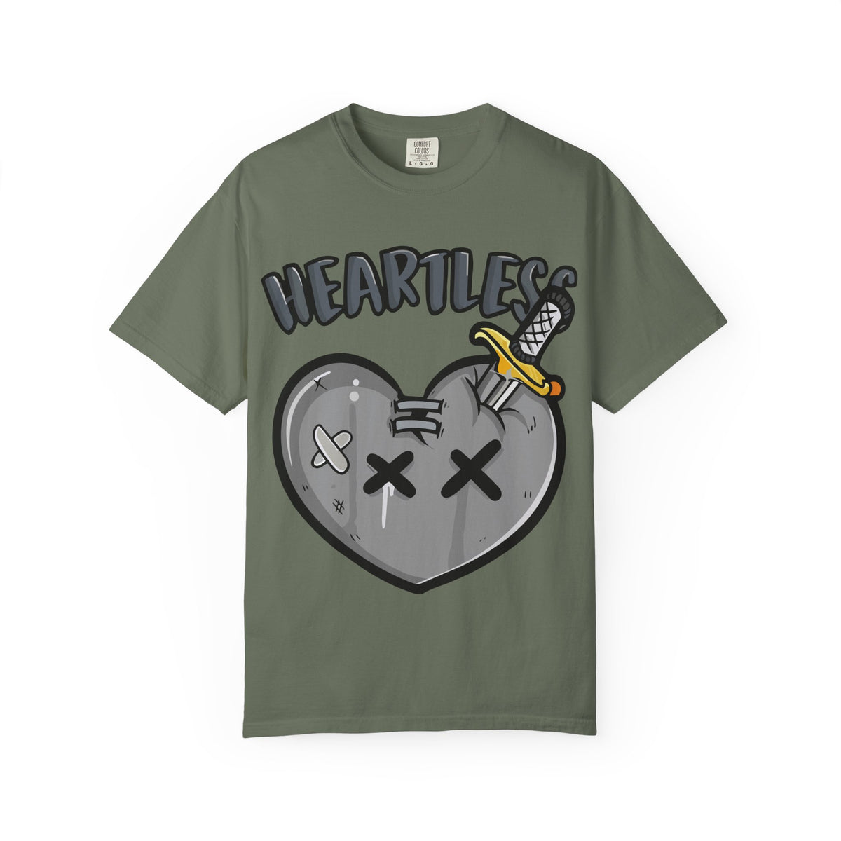 Heartless Grunge Tee – Broken Heart Shirt for Emo Aesthetic - Sinful Threads