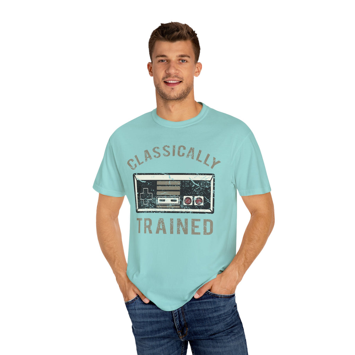 Classically Trained Retro Controller Gaming Graphic T-Shirt