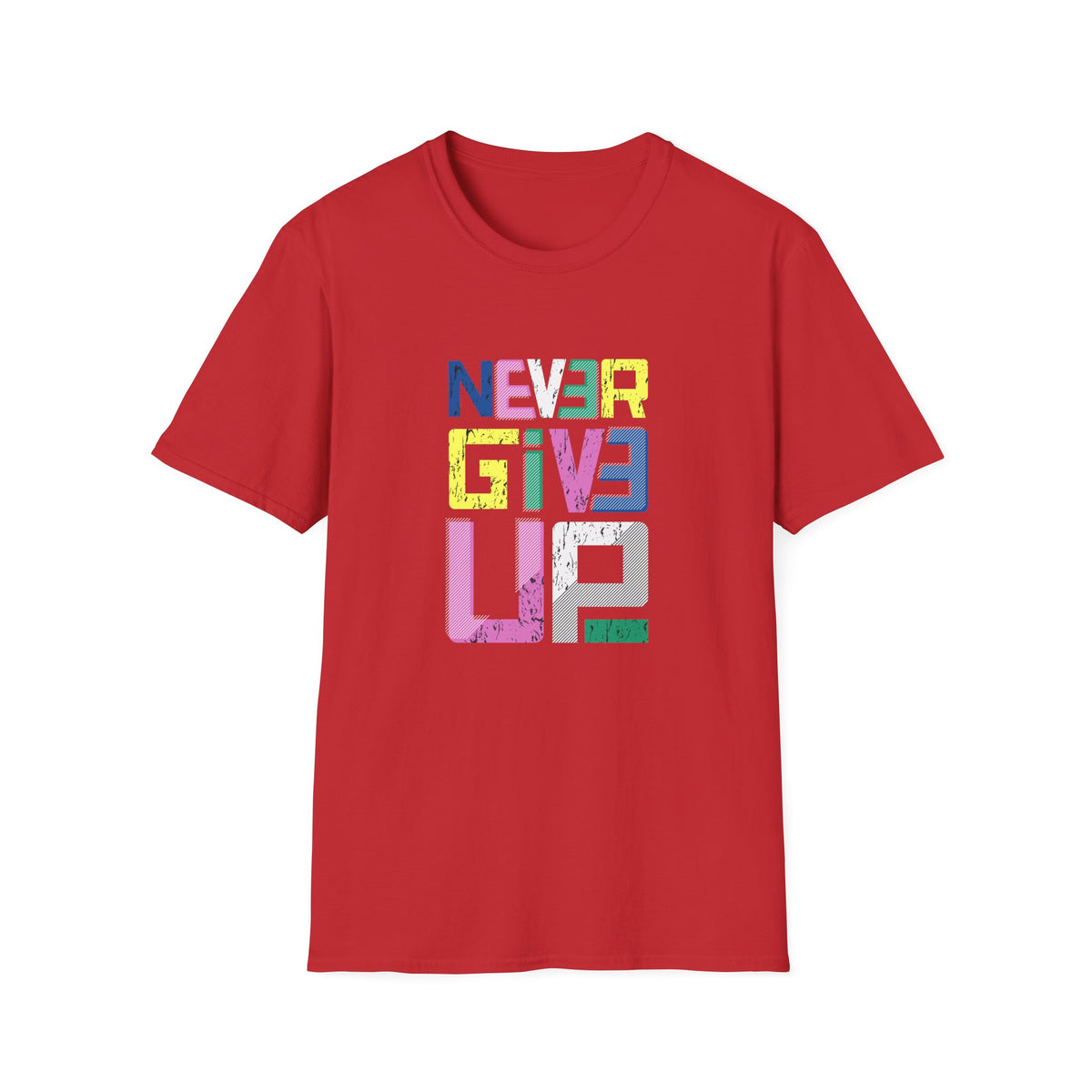 Never Give Up Graphic T Shirt - Persistence Design Art - Sinful Threads