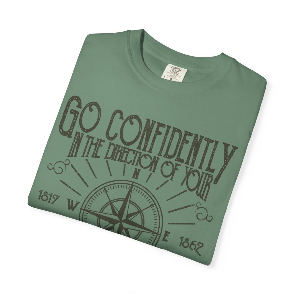 Go Confidently Dreams Henry David Thoreau Design T-Shirt - Sinful Threads