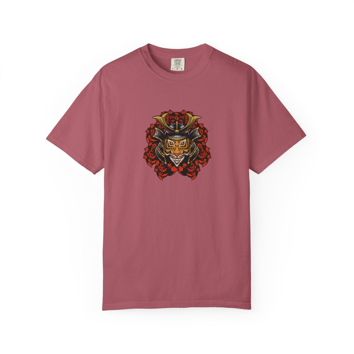 Samurai Tiger Shirt - Japanese Floral Tee - Cool Art Gift
