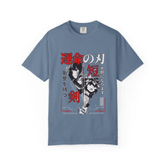 Anime Manga Tee - Black White Sword Design - Japan Gift