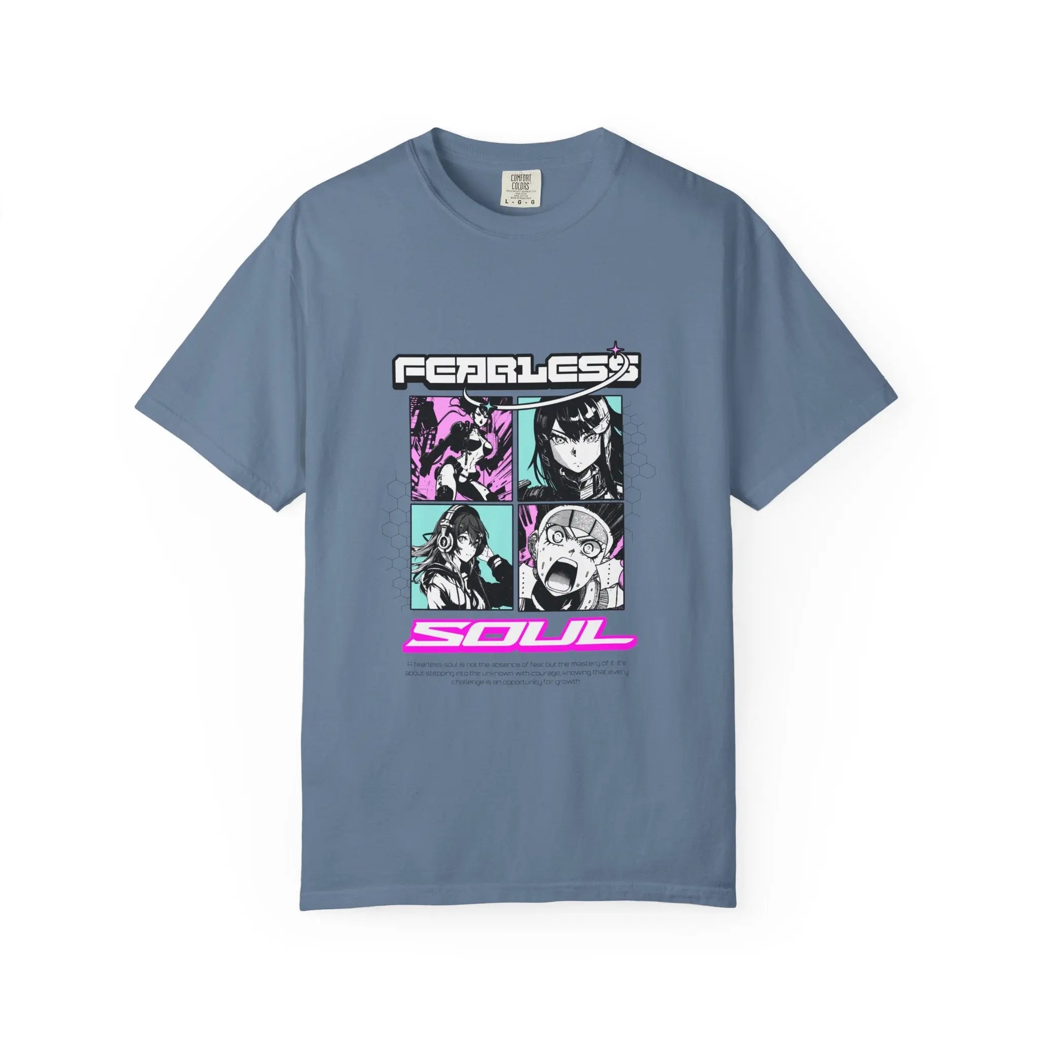 Fearless Soul Tee - Anime Manga Bold Aesthetic Graphic - Sinful Threads