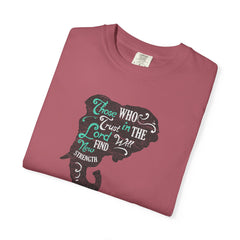 Trust in the Lord Will Find Strength Christian T-Shirt - Sinful Threads
