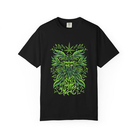 Santa Cruz Tee - Green Man Festival Cannabis Leaf Art