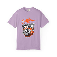 Outlaw Skull with Bat Rider Life To Ride Graphic T-Shirt
