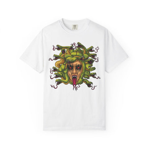 Medusa Snake Tee - Gorgon Statement Mythology Gift Shirt - Sinful Threads