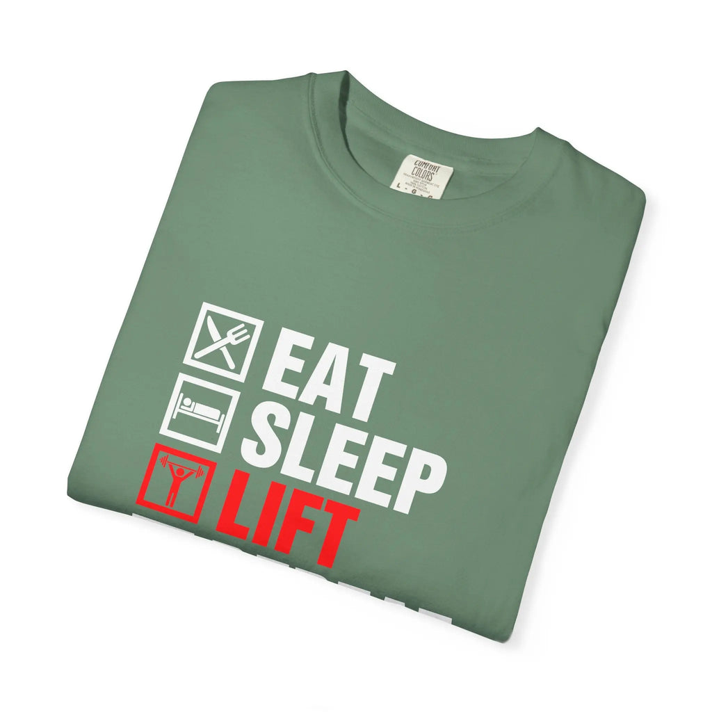 Eat Sleep Lift Repeat Fitness Training Motivation T-Shirt Printify
