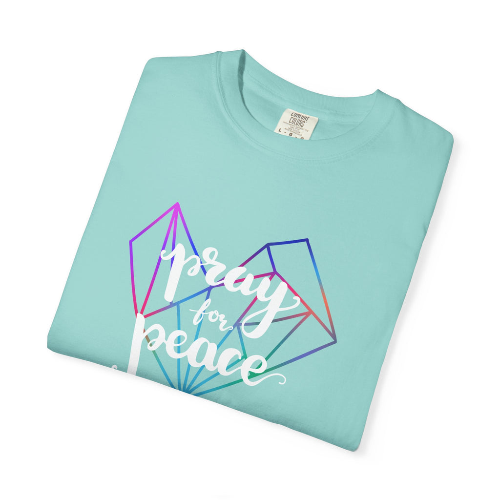 Peace Graphic Tee - Pray For Peace Shirt - Geometric Gift - Sinful Threads