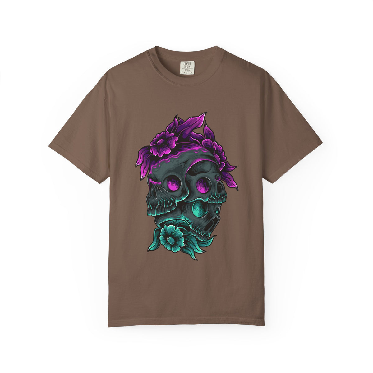 Floral Skull Gothic Tee Dark Art Alternative Fashion