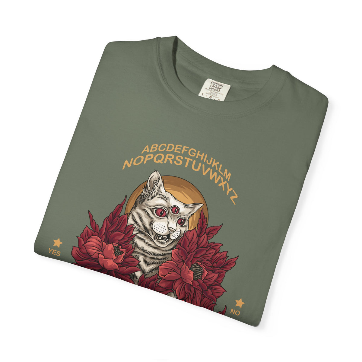 Three-Eyed Cat Tee - Witchy Ouija Vibes - Occult Shirt