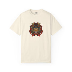 Samurai Tiger Shirt - Japanese Floral Tee - Cool Art Gift