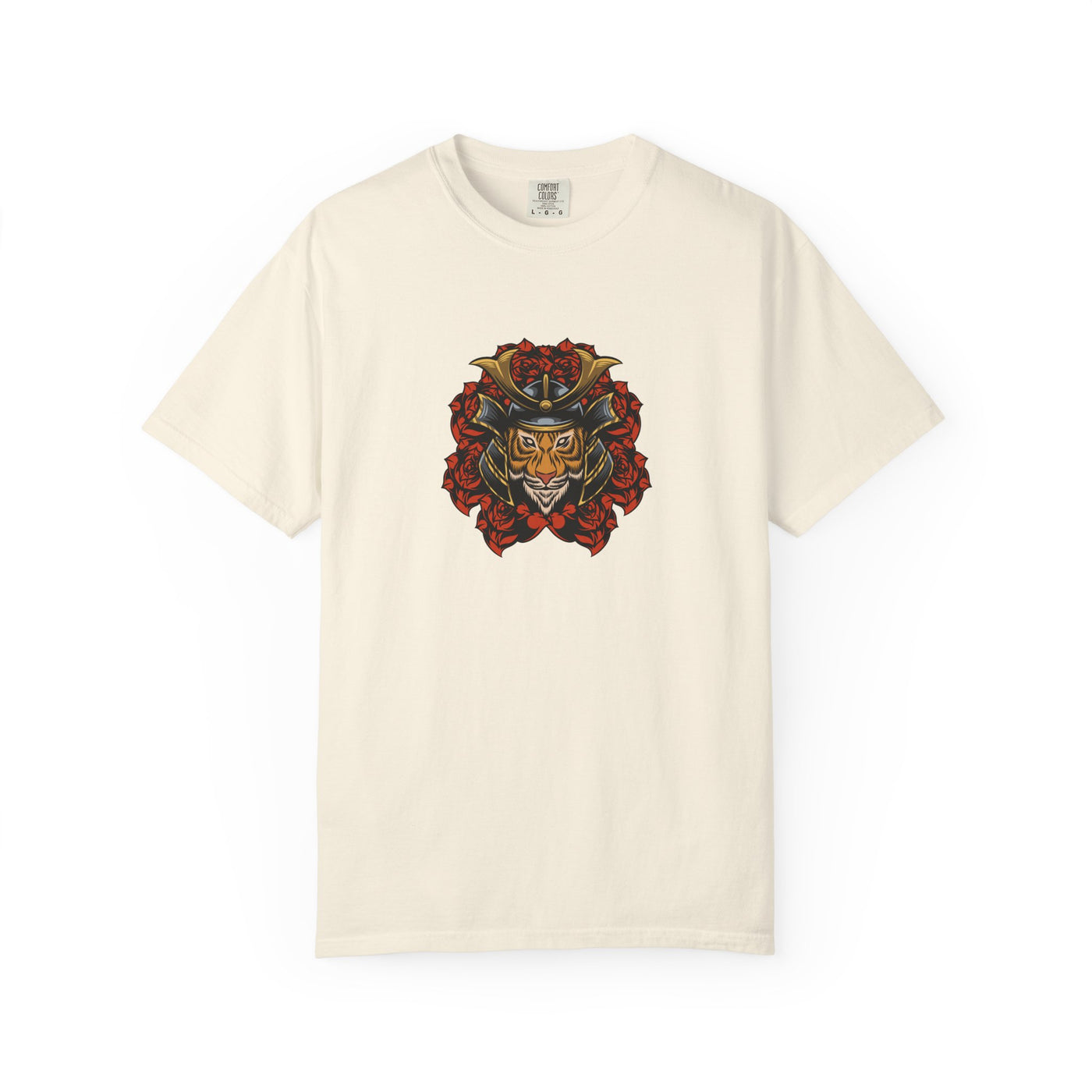 Samurai Tiger Shirt - Japanese Floral Tee - Cool Art Gift - Sinful Threads
