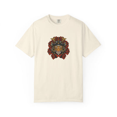Samurai Tiger Shirt - Japanese Floral Tee - Cool Art Gift - Sinful Threads
