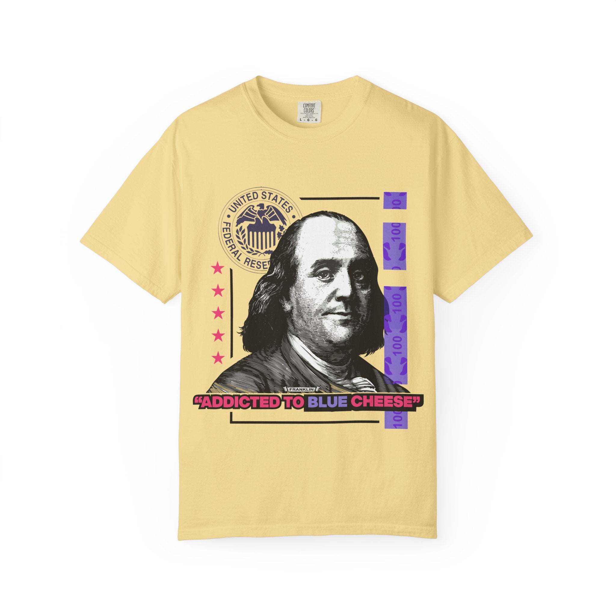 Blue Cheese Tee – Ben Franklin Dollar Bill Streetwear - Sinful Threads