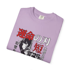 Anime Manga Tee - Black White Sword Design - Japan Gift