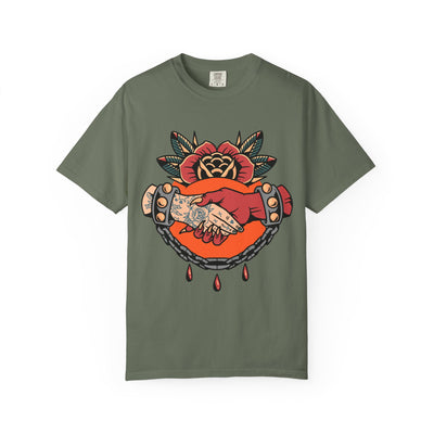 Devil Tattoo Shirt - Deal With Devil Tee - Occult Clothing - Sinful Threads