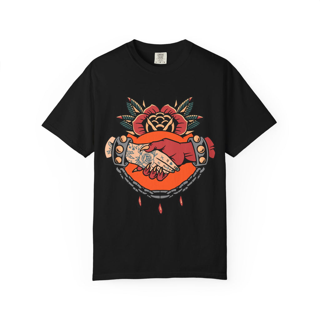 Devil Tattoo Shirt - Deal With Devil Tee - Occult Clothing - Sinful Threads