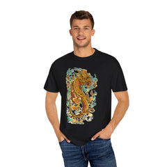 Golden Dragon Graphic Tee – Fantasy Creature Top