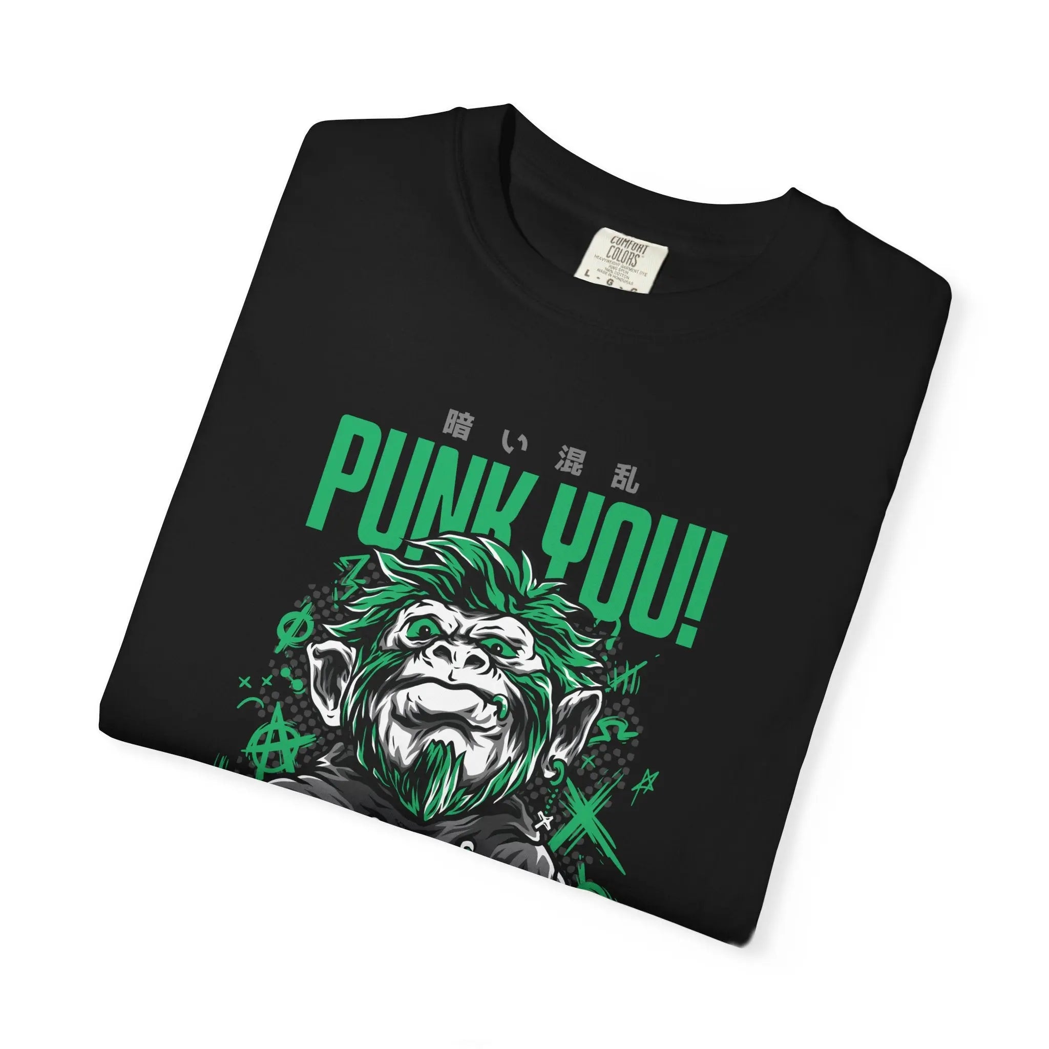 Distinctive Punk You Monkey Graphic Short Sleeve T-Shirt - Sinful Threads