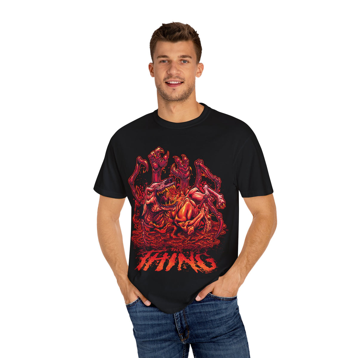 The Thing Shirt - Spooky 80s Horror Vintage Tee for Horror Fans
