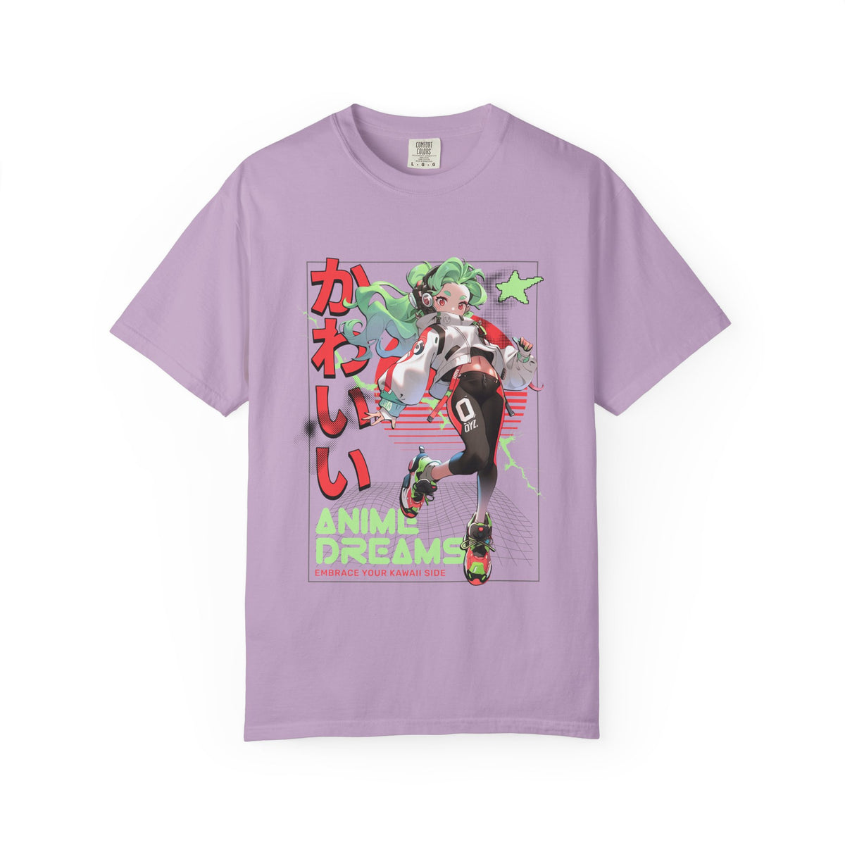 Cyberpunk Anime Tee - Kawaii Vaporwave - Streetwear