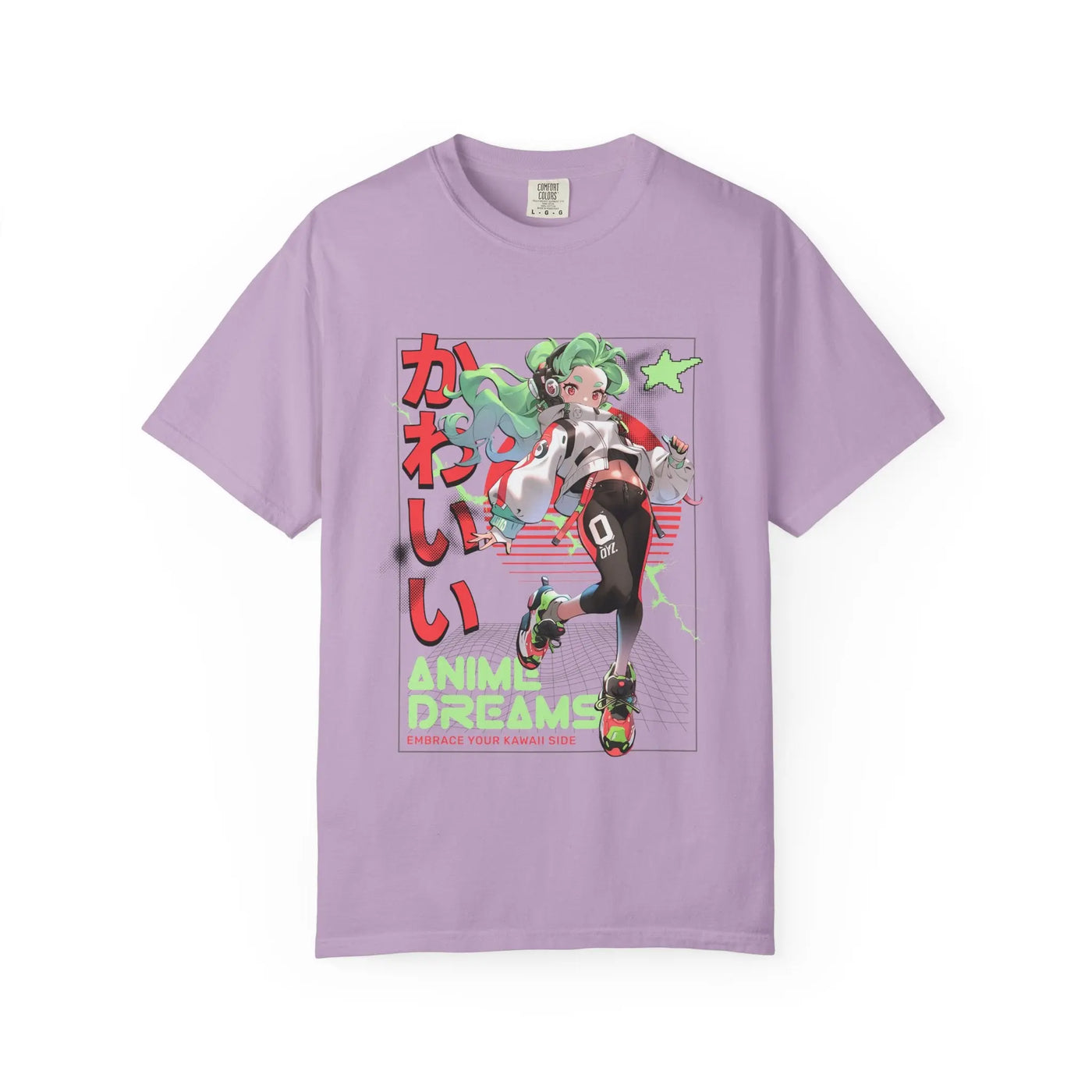 Cyberpunk Anime Tee - Kawaii Vaporwave - Streetwear - Sinful Threads