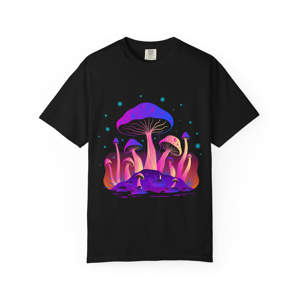 Psychedelic Mushroom Tee - Vibrant Trippy Fungi Art Gift - Sinful Threads