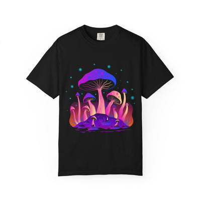 Psychedelic Mushroom Tee - Vibrant Trippy Fungi Art Gift - Sinful Threads