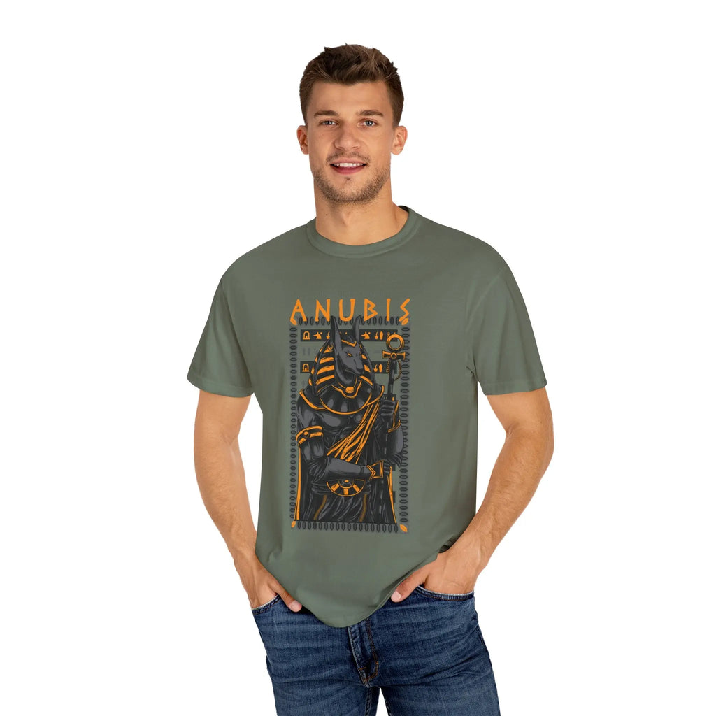 Egyptian Warrior Anubis Graphic Print T-Shirt - Sinful Threads