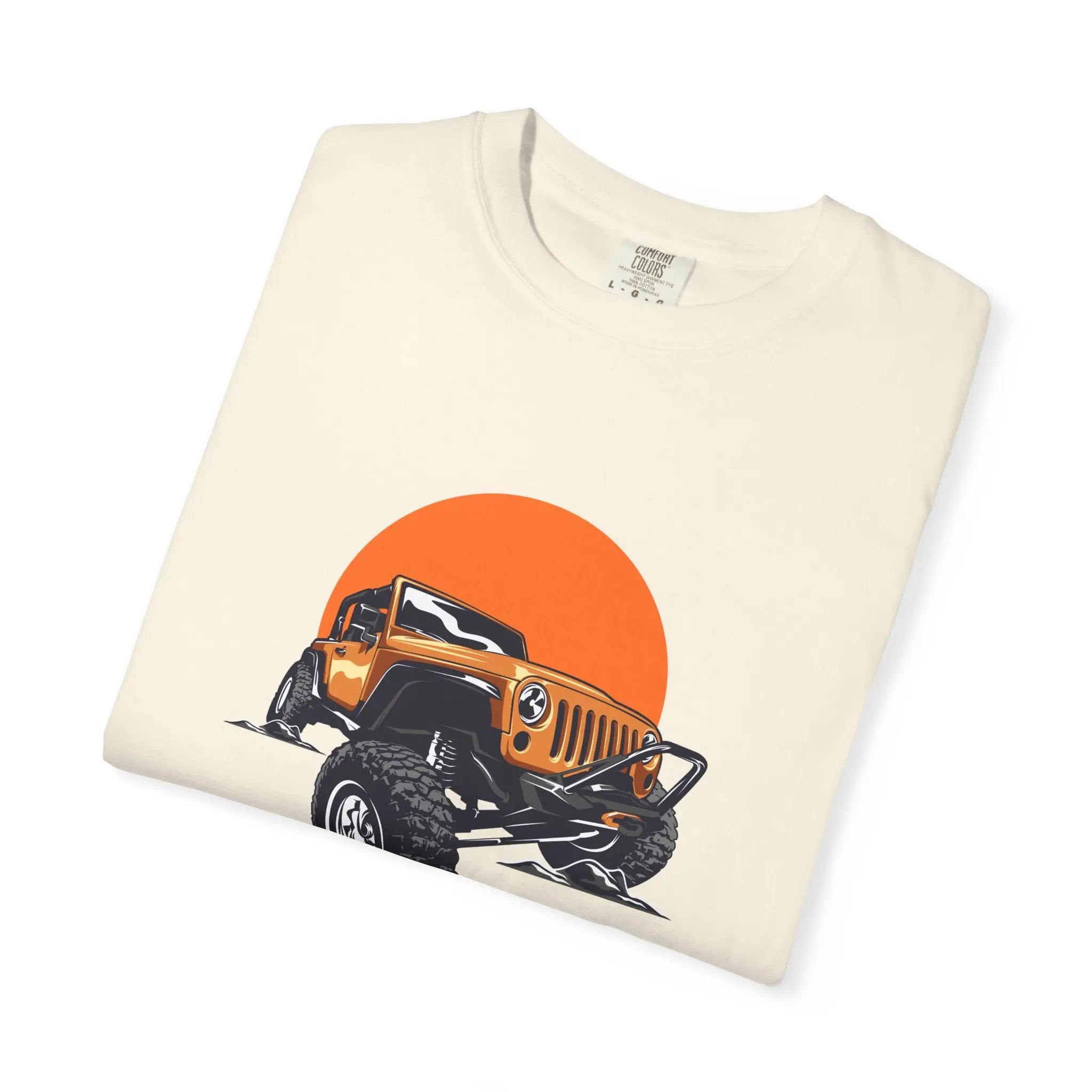 Adventurous Off Road Car Sunset Graphic Design T-Shirt - Sinful Threads