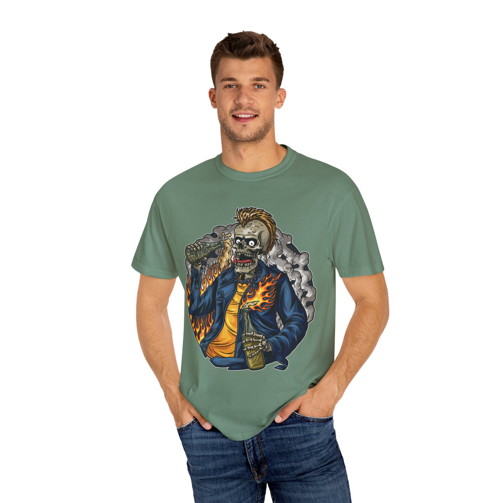 Punk Skull Shirt – Mohawk Skeleton Graphic Tee, Edgy Punk Rocker - Sinful Threads