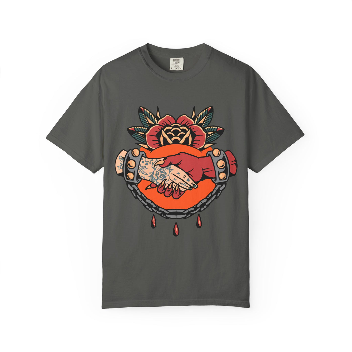 Devil Tattoo Shirt - Deal With Devil Tee - Occult Clothing - Sinful Threads