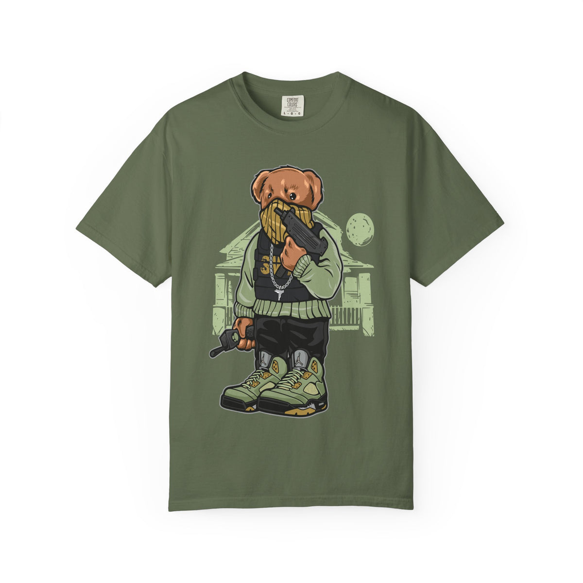 Hip Hop Graphic Tee – Gangster Bear Urban Streetwear