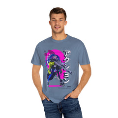 Cyberpunk Girl Tee - Futuristic Manga Gun Streetwear